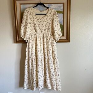 Cotton smocked dress